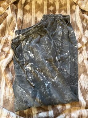 Thread & Supply Gray Camouflage Track Joggers